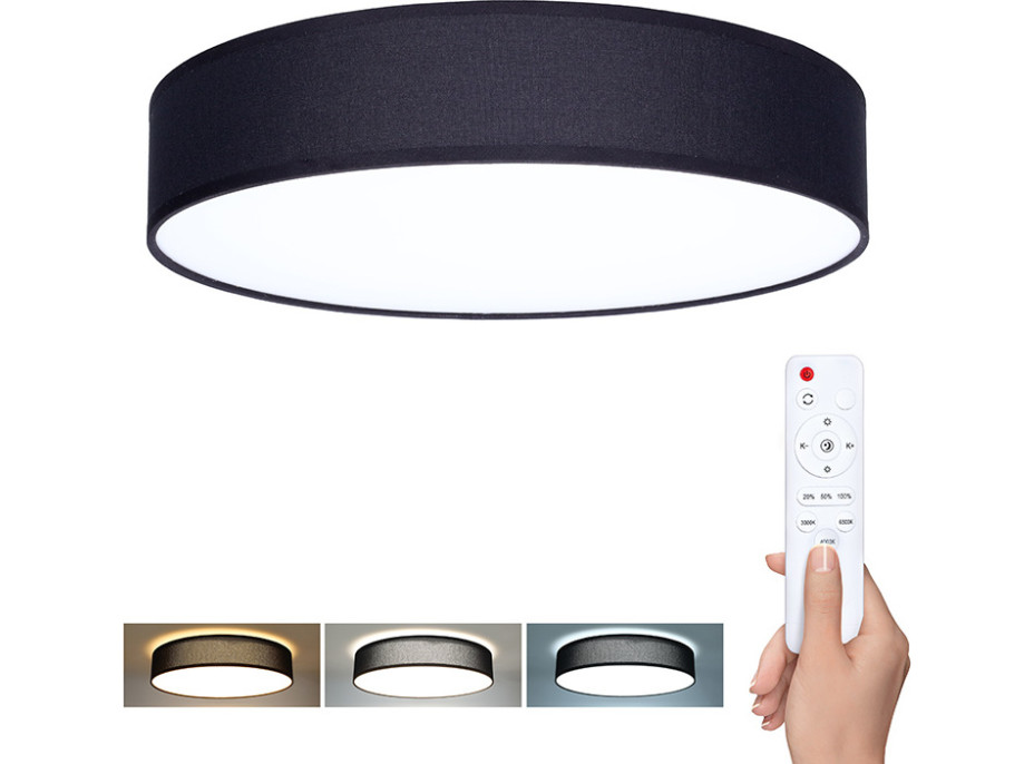 Solight LED osvetlenie s diaľkovým ovládačom Penley, 48W, 3360lm, 40cm, zmena chromatickosti, stmievateľné