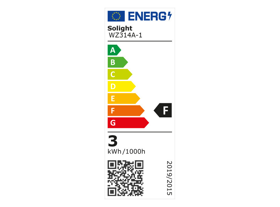 Solight LED žiarovka, bodová, 3W, GU10, 3000K, 260lm, biela