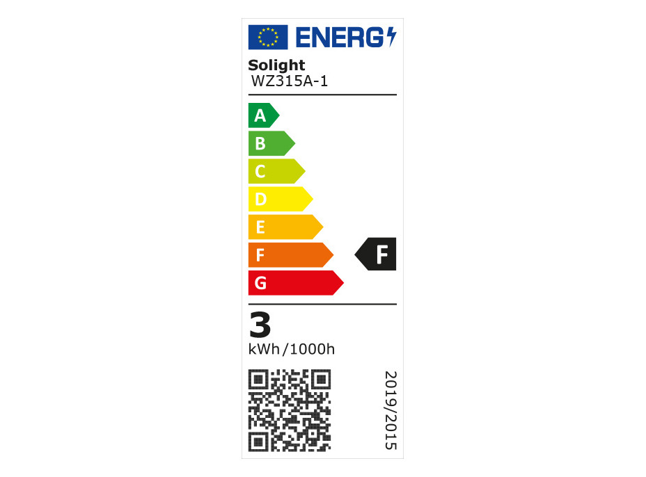 Solight LED žiarovka, bodová, 3W, GU10, 4000K, 260lm, biela