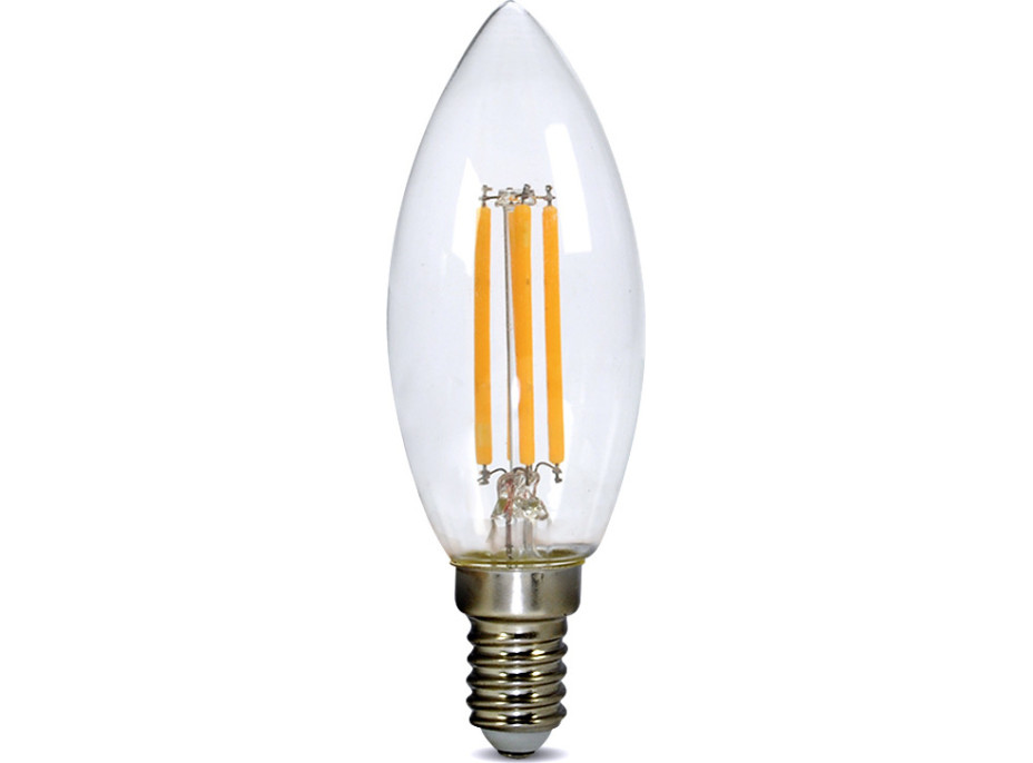 Solight LED žiarovka retro, sviečka 4W, E14, 3000K, 360 °, 440lm