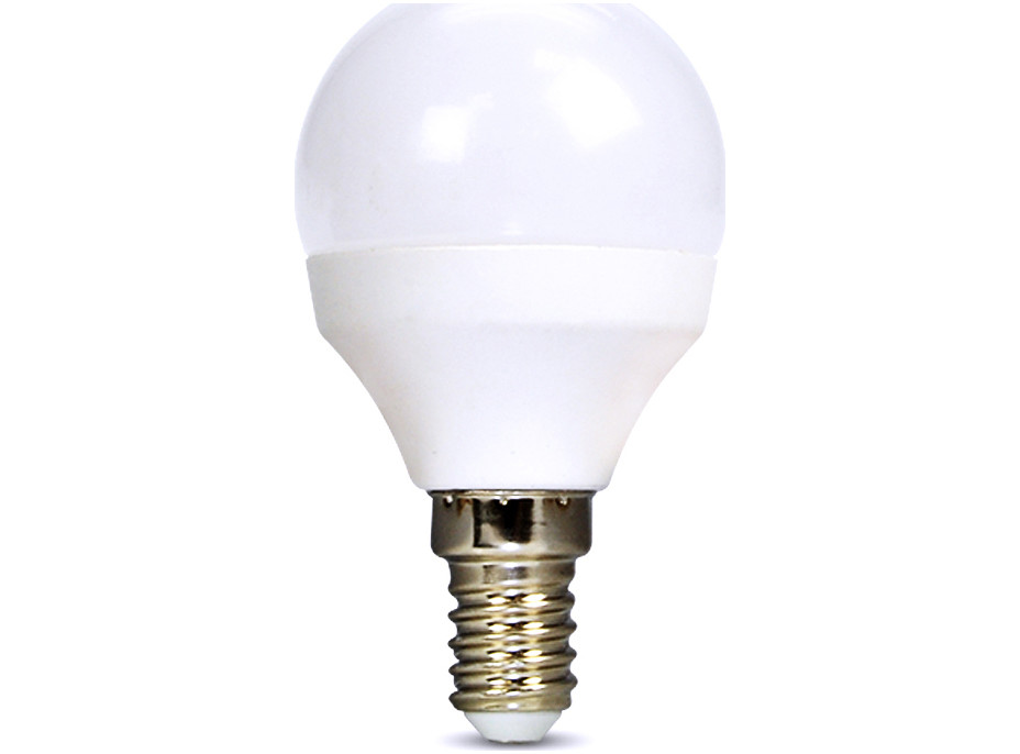 Solight LED žiarovka, miniglobe, 6W, E14, 6000K, 510lm