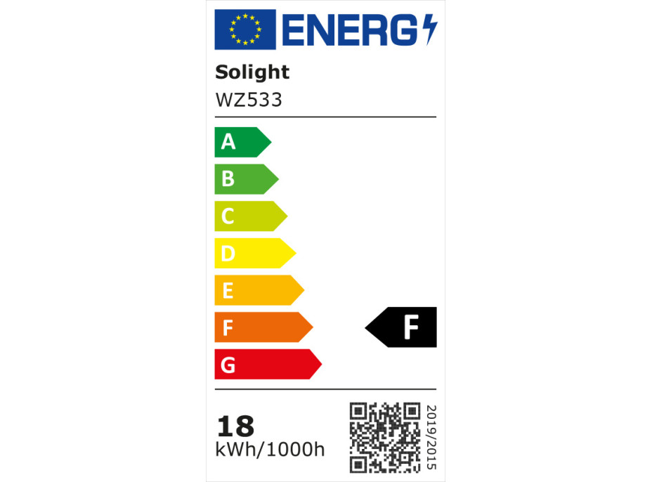 Solight LED žiarovka, klasický tvar, 18W, E27, 3000K, 270 °, 1710lm