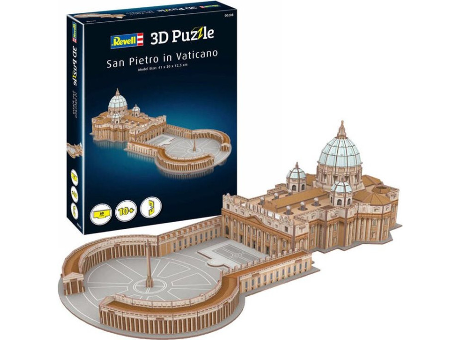 REVELL 3D puzzle Bazilika Sv. Petra, Vatikán 68 dielikov