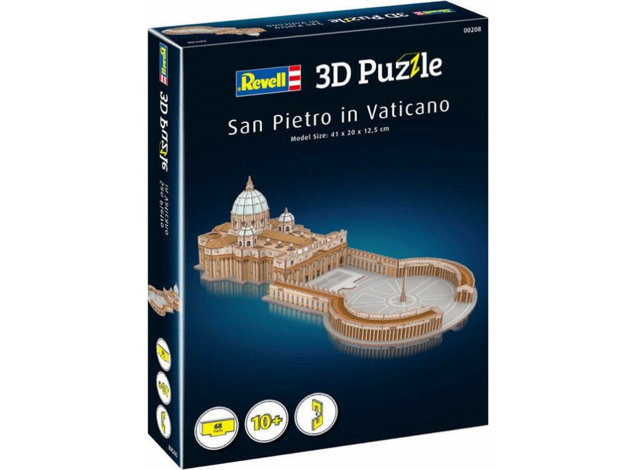 REVELL 3D puzzle Bazilika Sv. Petra, Vatikán 68 dielikov