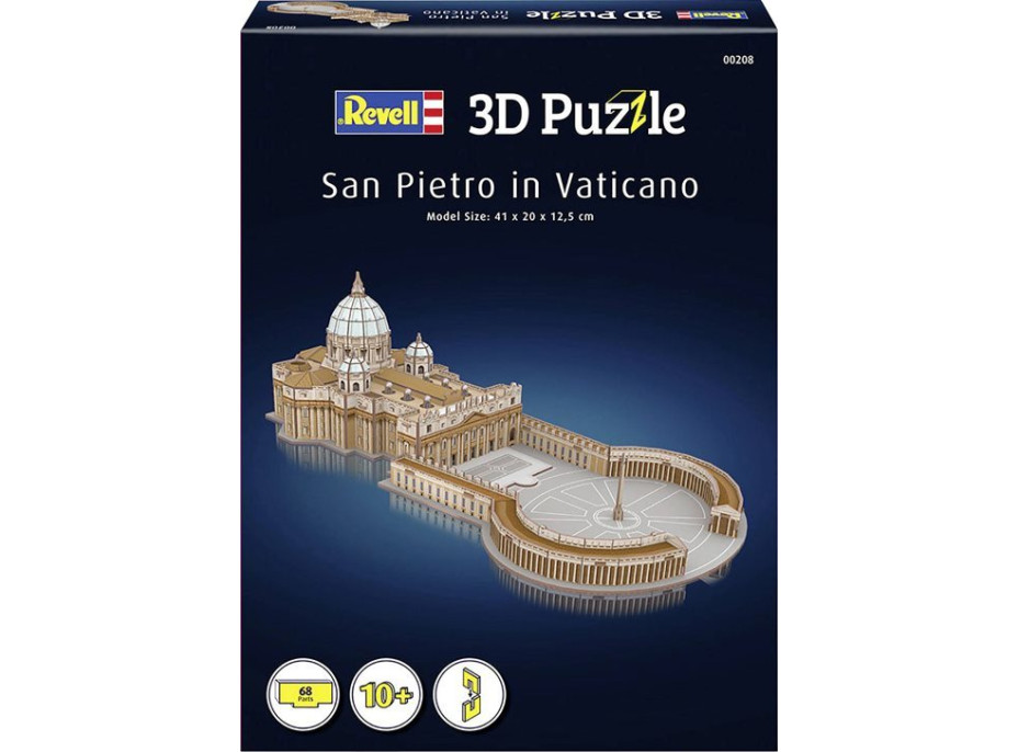 REVELL 3D puzzle Bazilika Sv. Petra, Vatikán 68 dielikov