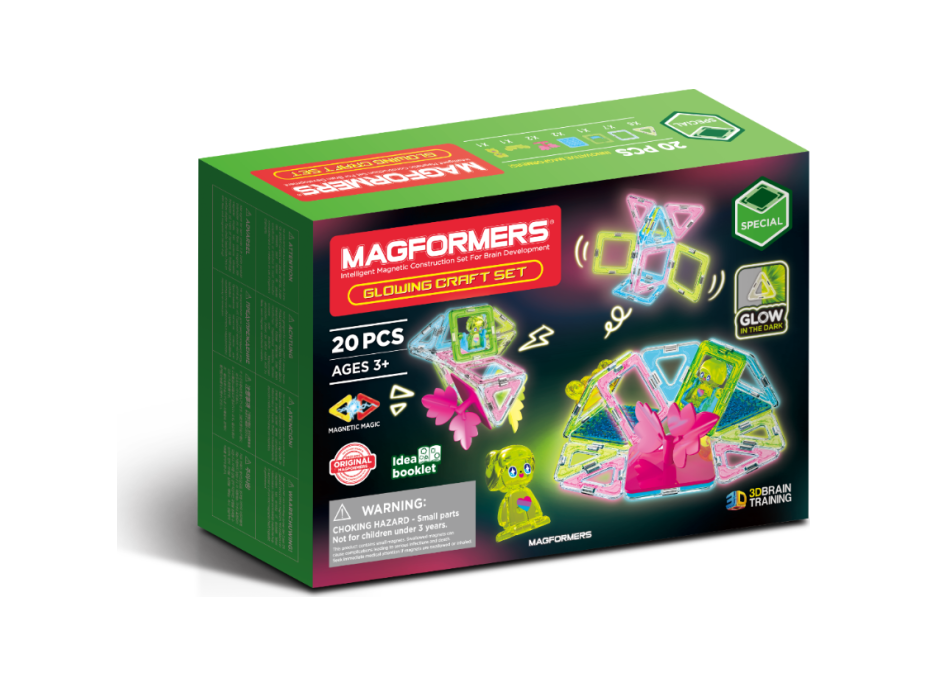 MAGFORMERS Glowing set 20 dielikov