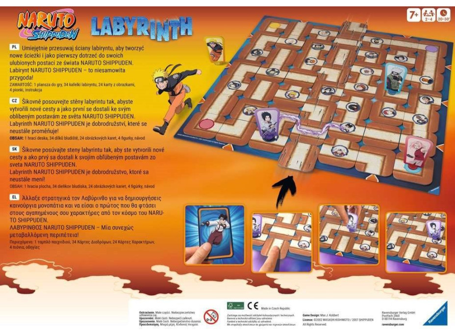 RAVENSBURGER Hra Labyrinth Naruto