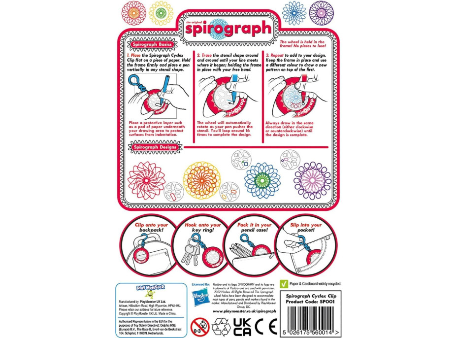 Prívesok na kľúče Spirograph® Cyclex 1ks