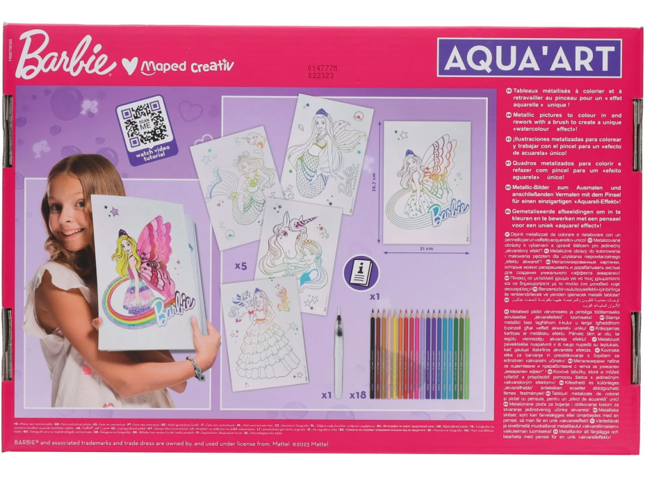 MAPED Výtvarná sada Barbie Aqua Art