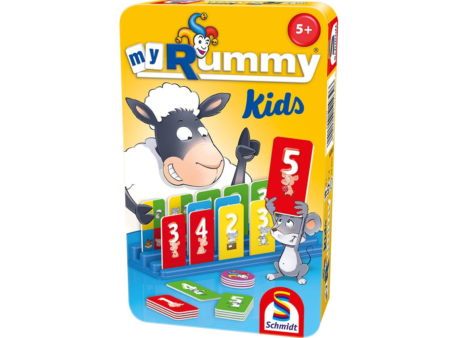 SCHMIDT Detská hra MyRummy Kids v plechovej krabičke