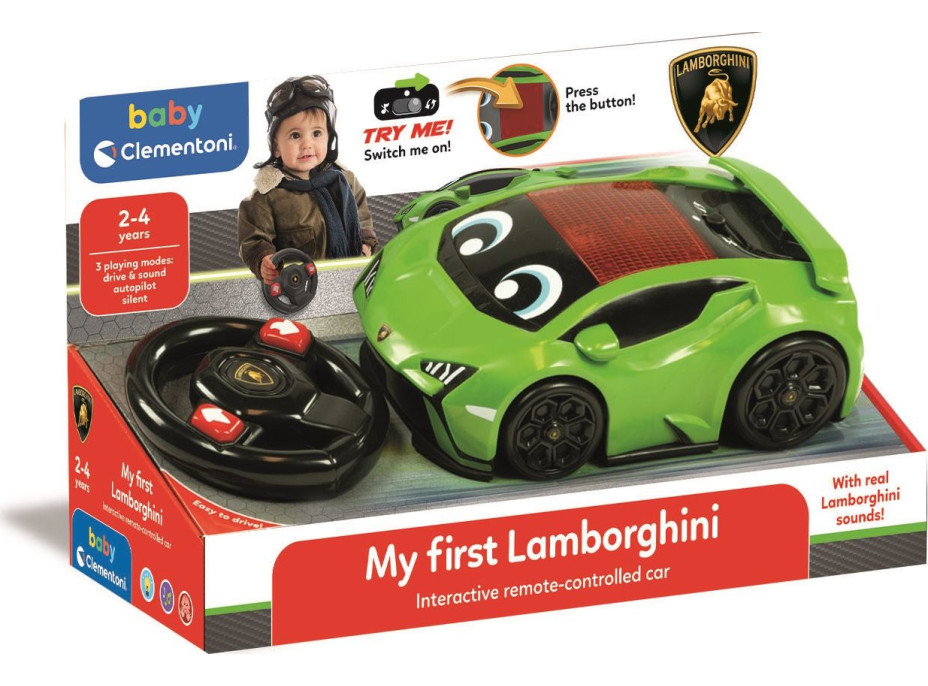 CLEMENTONI BABY Moja prvá Lamborghini na diaľkové ovládanie