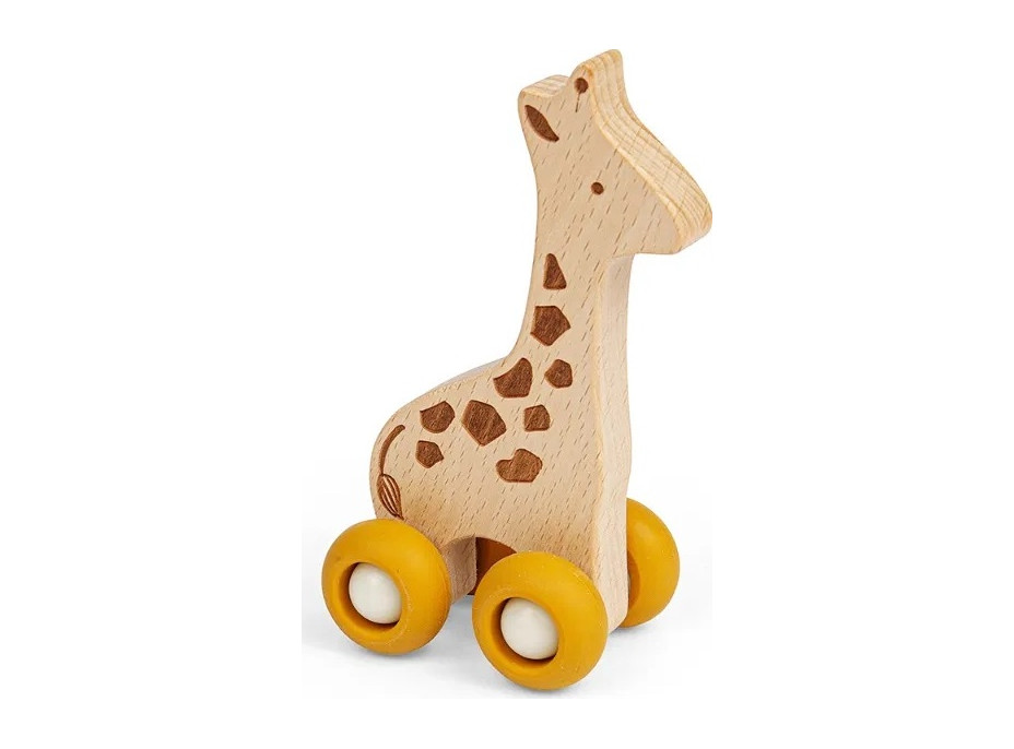 Bigjigs Toys Zvieratko na kolieskach Safari Žirafa