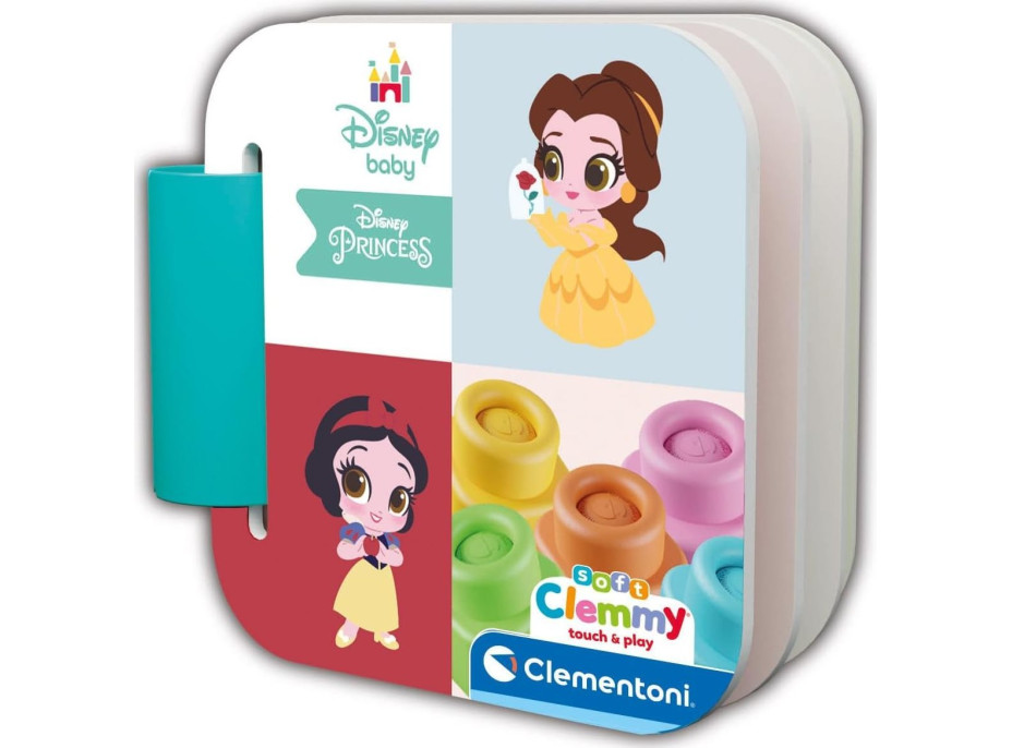 CLEMENTONI Soft Clemmy Hracia sada s knižkou Disney princeznej