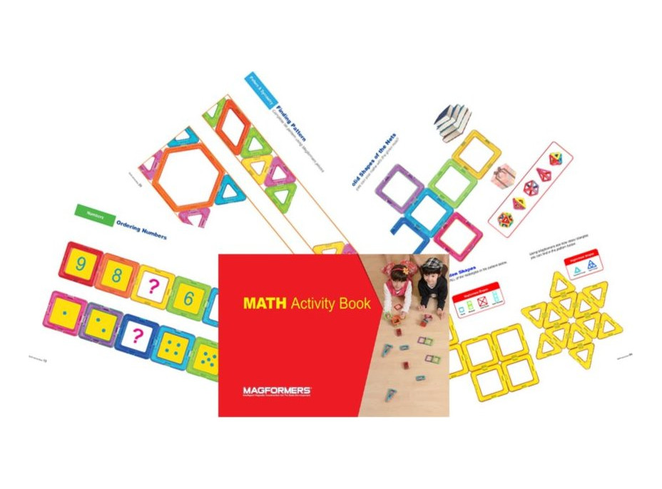 MAGFORMERS Učebnica Magtematika Math Activity Book (anglicky)