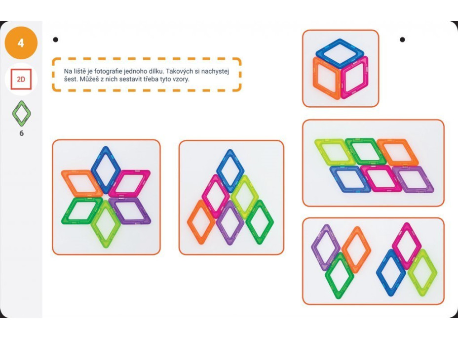 MAGFORMERS Výukové karty Geometria 2: Rovina a priestor