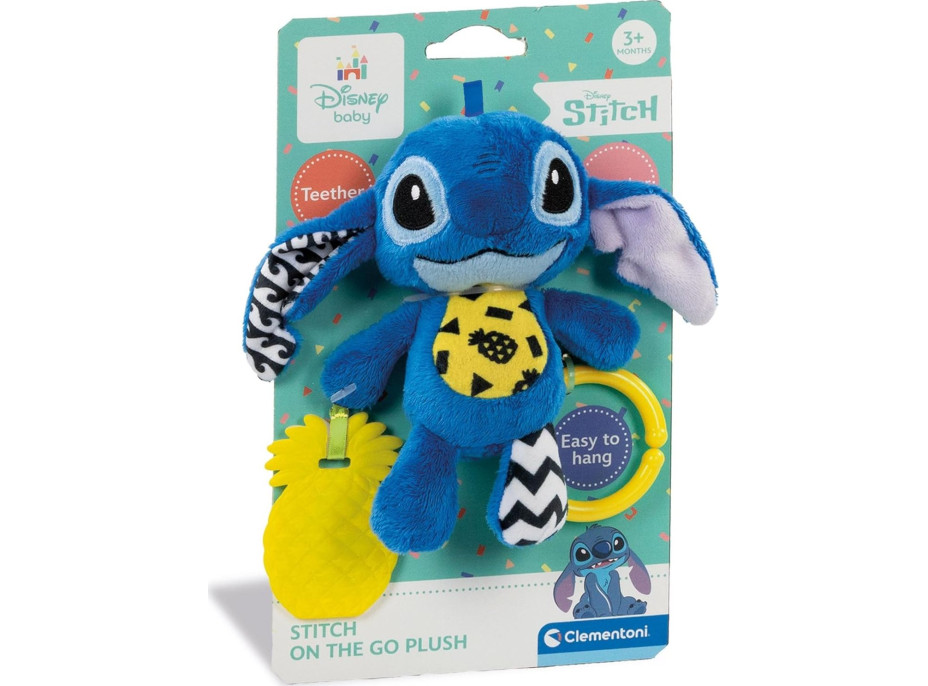 CLEMENTONI BABY Disney Plyšový Stitch na zavesenie