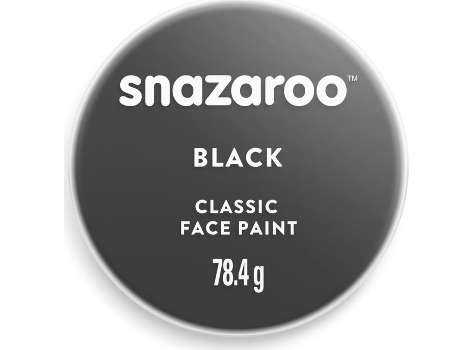 SNAZAROO Farba na tvár Čierna (Black) 75ml