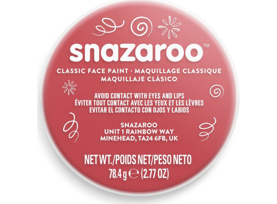 SNAZAROO Farba na tvár Červená (Red) 75ml