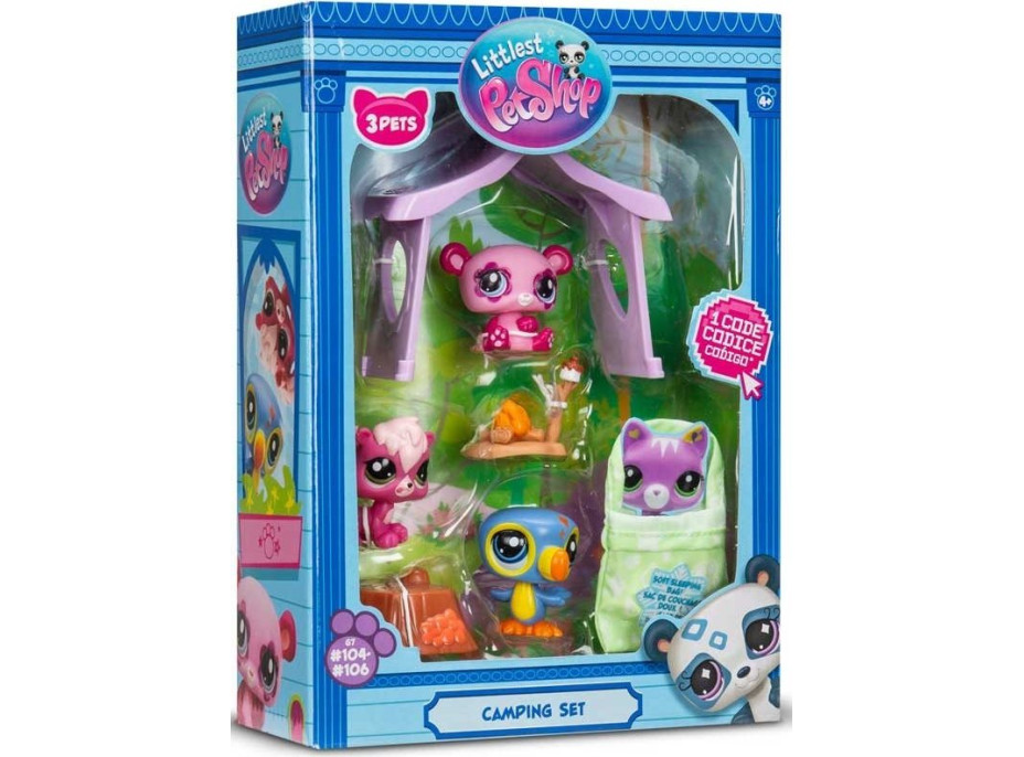 Hasbro Littlest Pet Shop LPS Hracia sada: Dobrodružstvo pri kempovaní