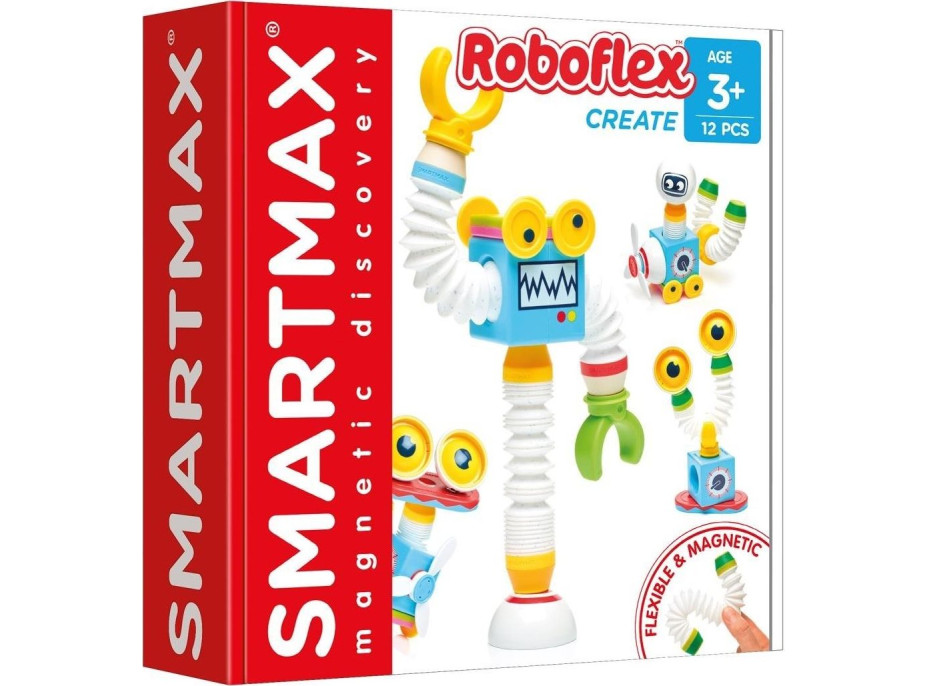 SMARTMAX Magnetická stavebnica Roboti 12 dielikov