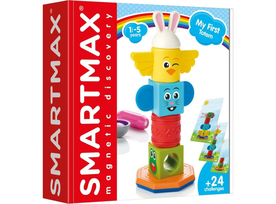 SMARTMAX Magnetická stavebnica Môj prvý totem 8 dielikov