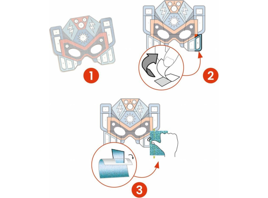 DJECO Masky superrobotov na dotvorenie