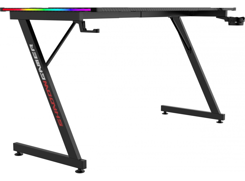 Herný stôl SHADOW GAMER 2.0 140 cm LED RGB