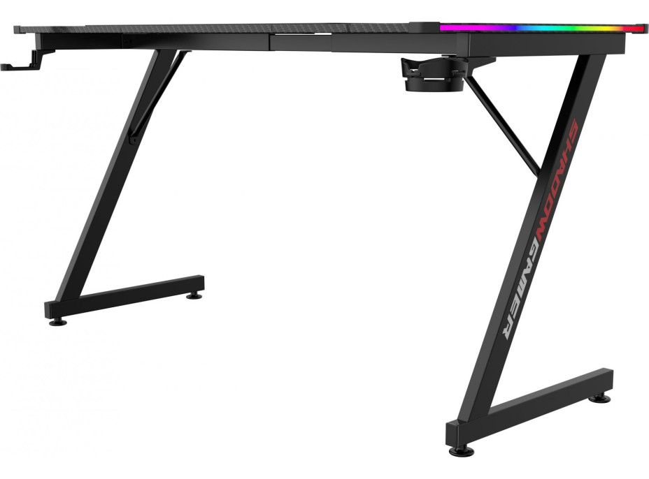 Herný stôl SHADOW GAMER 2.0 140 cm LED RGB