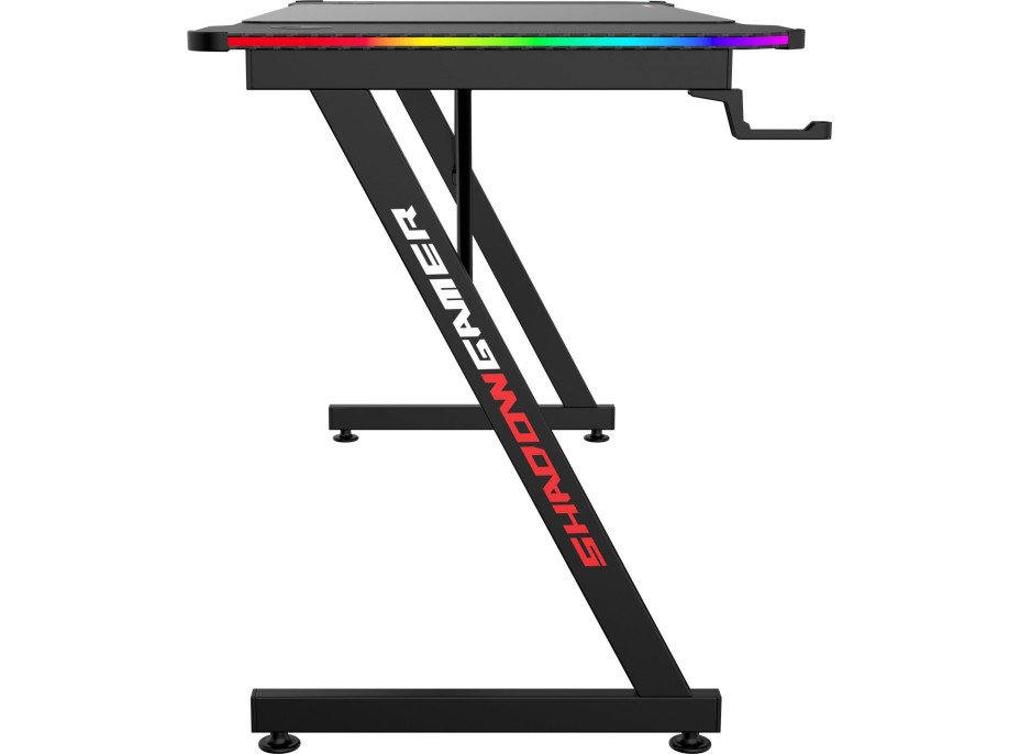 Herný stôl SHADOW GAMER 2.0 140 cm LED RGB