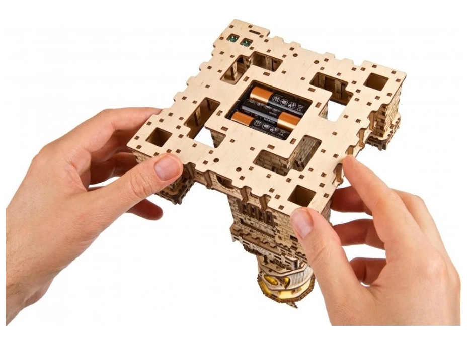 Ugears 3D drevené mechanické puzzle Alexandrijský maják