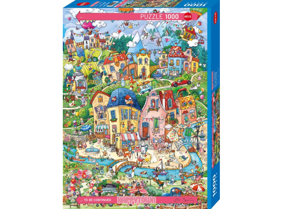 HEYE Puzzle Happy Town: Dobré ráno! 1000 dielikov