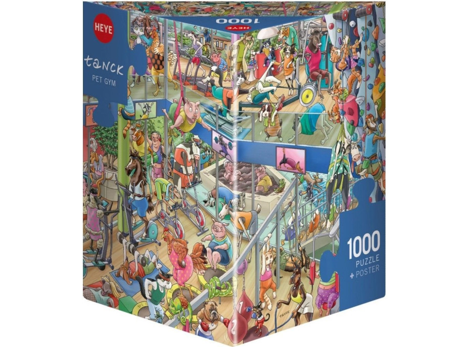 HEYE Puzzle Zvieracia telocvičňa 1000 dielikov