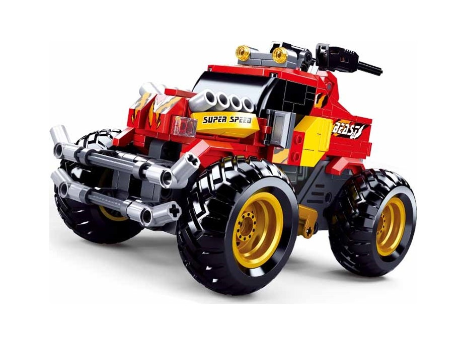 Sluban Power Bricks M38-B0991 RC Červený Off Road na diaľkové ovládanie