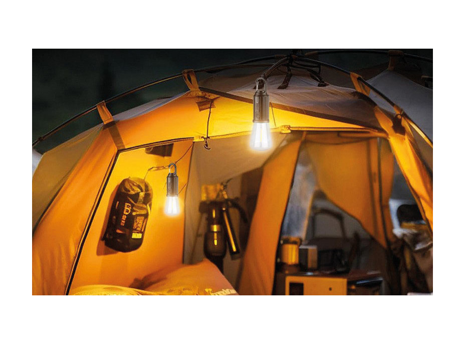 Solight LED nabíjacia žiarovka Camping, 100lm, Li-Ion, display box