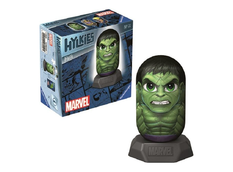 RAVENSBURGER 3D puzzle Hylkies: Marvel: Hulk 54 dielikov