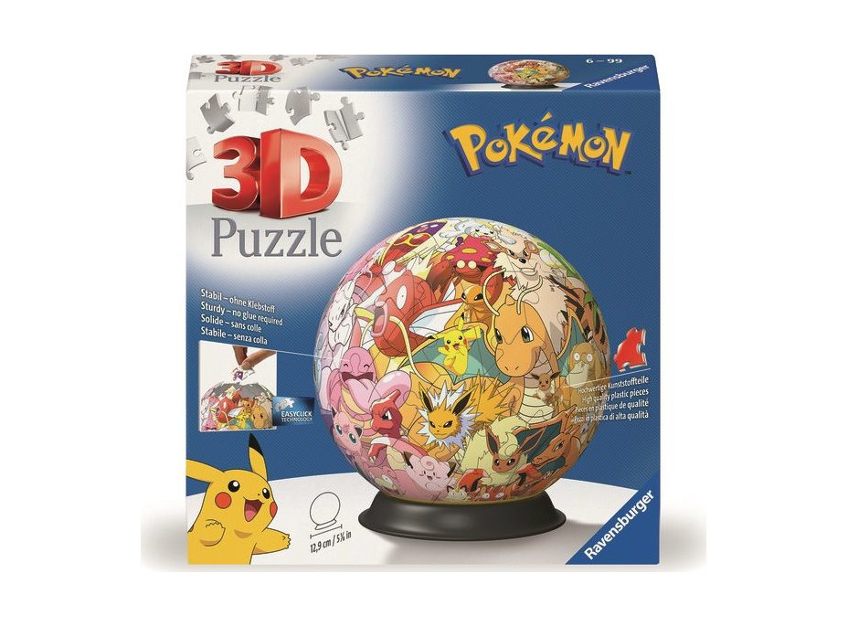 RAVENSBURGER 3D Puzzleball Pokémoni 72 dielikov