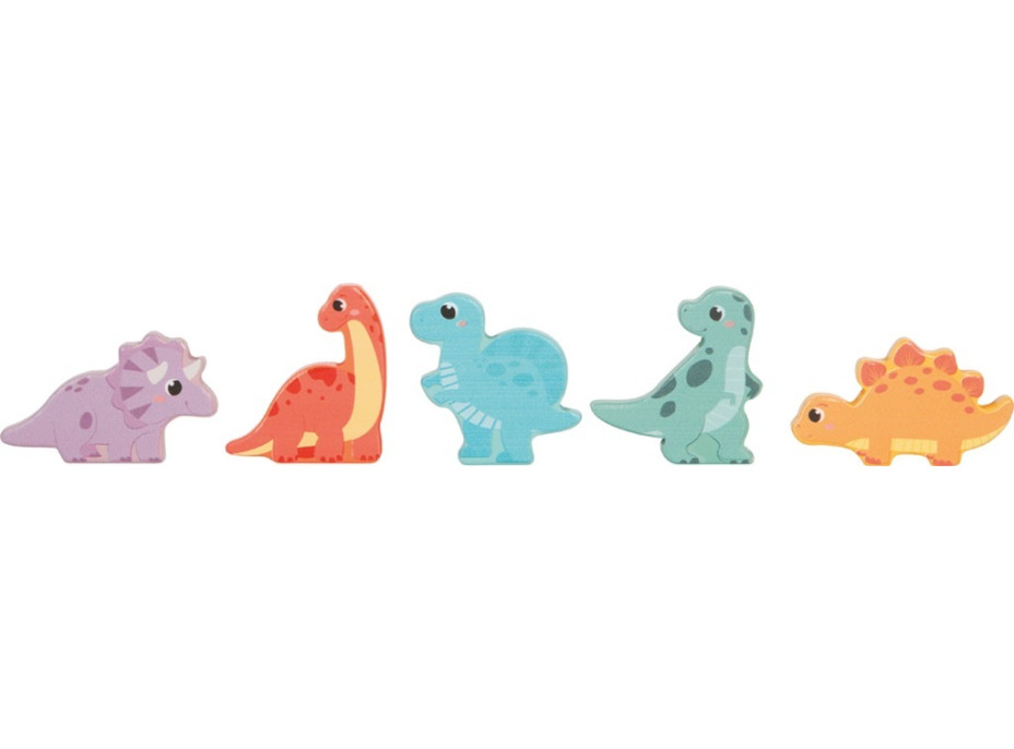 small foot Drevené pamäťové puzzle Dino