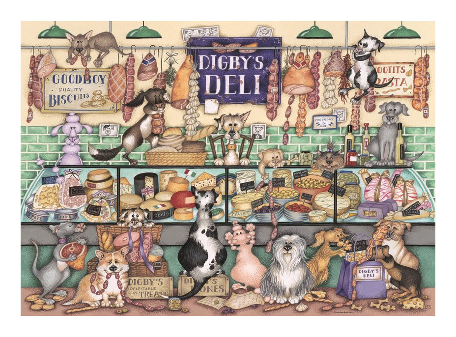 RAVENSBURGER Puzzle Digbyho údeniny a zvieracie veselie 1000 dielikov