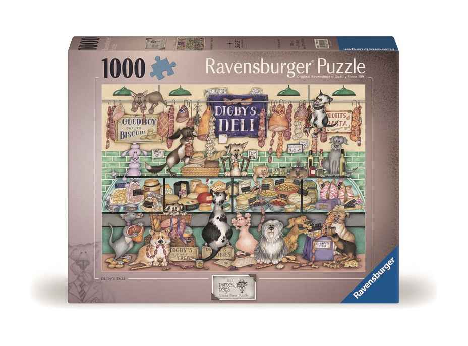 RAVENSBURGER Puzzle Digbyho údeniny a zvieracie veselie 1000 dielikov