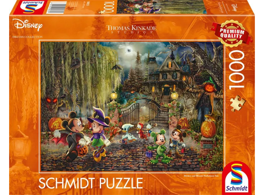 SCHMIDT Puzzle Disney: Mickey a Minnie o Halloweene 1000 dielikov