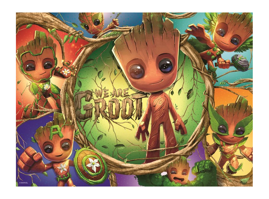 RAVENSBURGER Puzzle Marvel: Groot XXL 100 dielikov