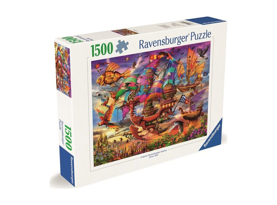 RAVENSBURGER Puzzle Mystická lietajúca loď 1500 dielikov