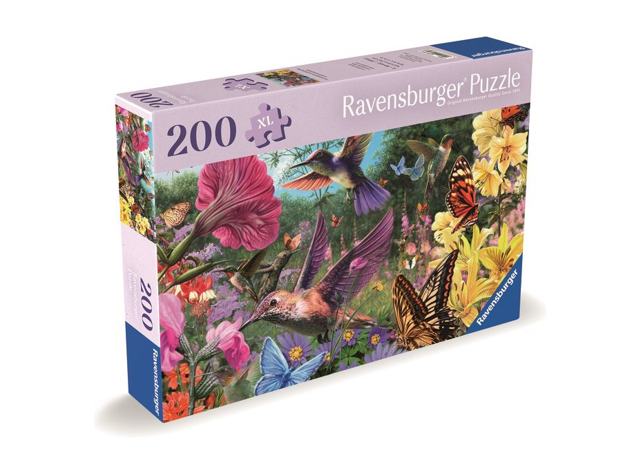 RAVENSBURGER Puzzle Svet kolibríkov a motýľov 200 dielikov