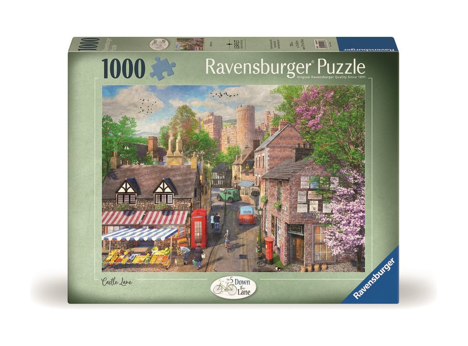 RAVENSBURGER Puzzle Malebná ulička k zámku 1000 dielikov