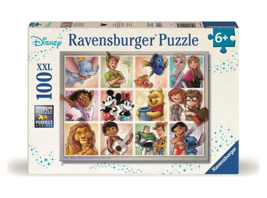 RAVENSBURGER Puzzle Marvel: Disney postavy XXL 100 dielikov