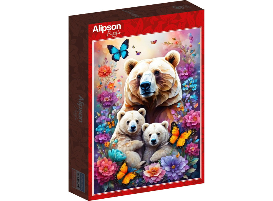 ALIPSON Puzzle Materská láska: Medvede 1000 dielikov