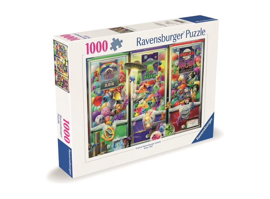 RAVENSBURGER Puzzle Zvieratká, mimozemšťania a ninjovia 1000 dielikov