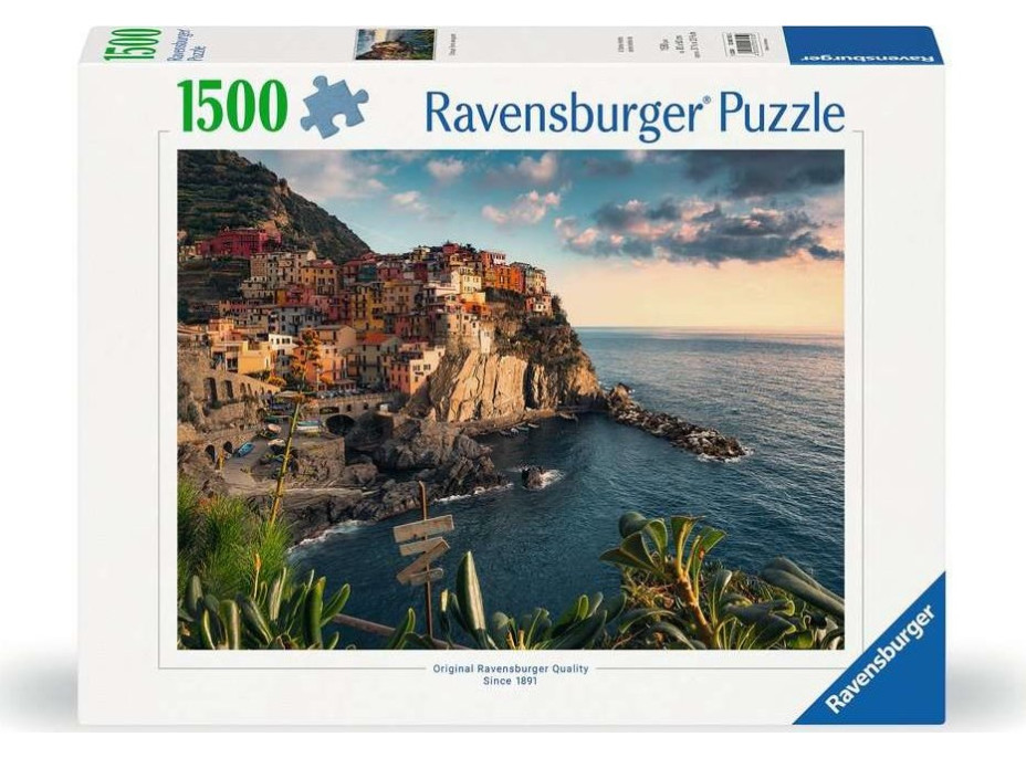 RAVENSBURGER Puzzle Pohľad na Cinque Terre, Taliansko 1500 dielikov