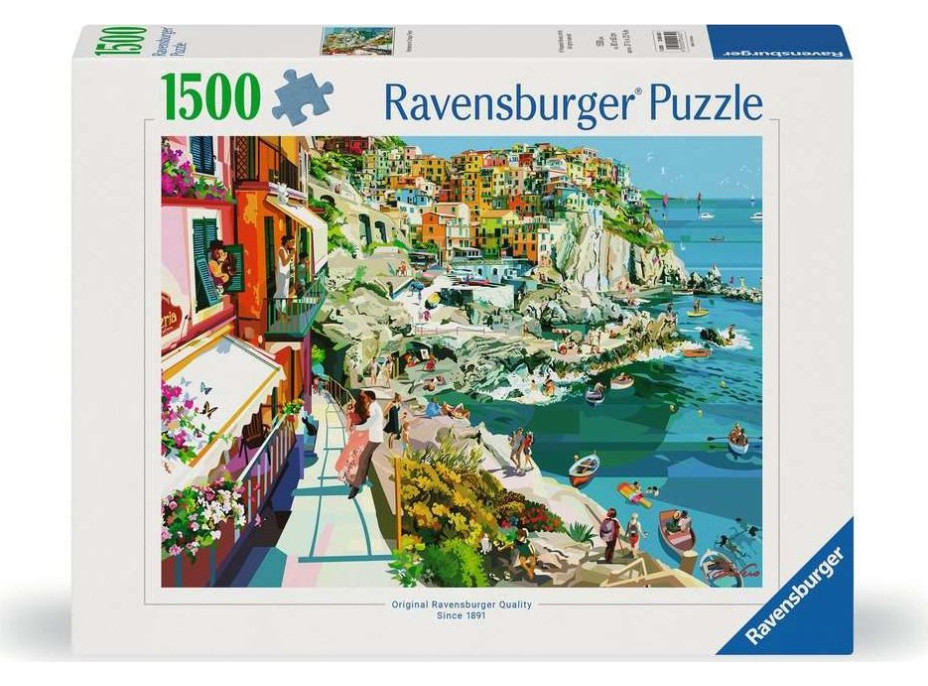 RAVENSBURGER Puzzle Romantika v Cinque Terre 1500 dielikov