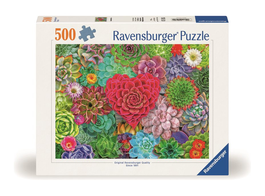 RAVENSBURGER Puzzle Sukulentný raj 500 dielikov